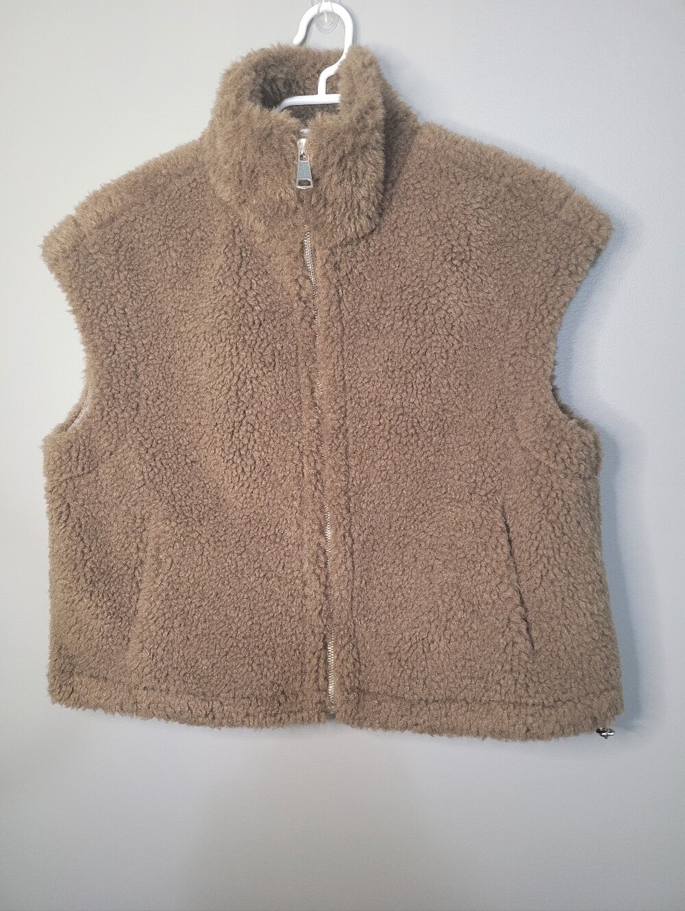 Sage The Label Sherpa Vest NWT S Boxy Fit Teddy Bear Cozy